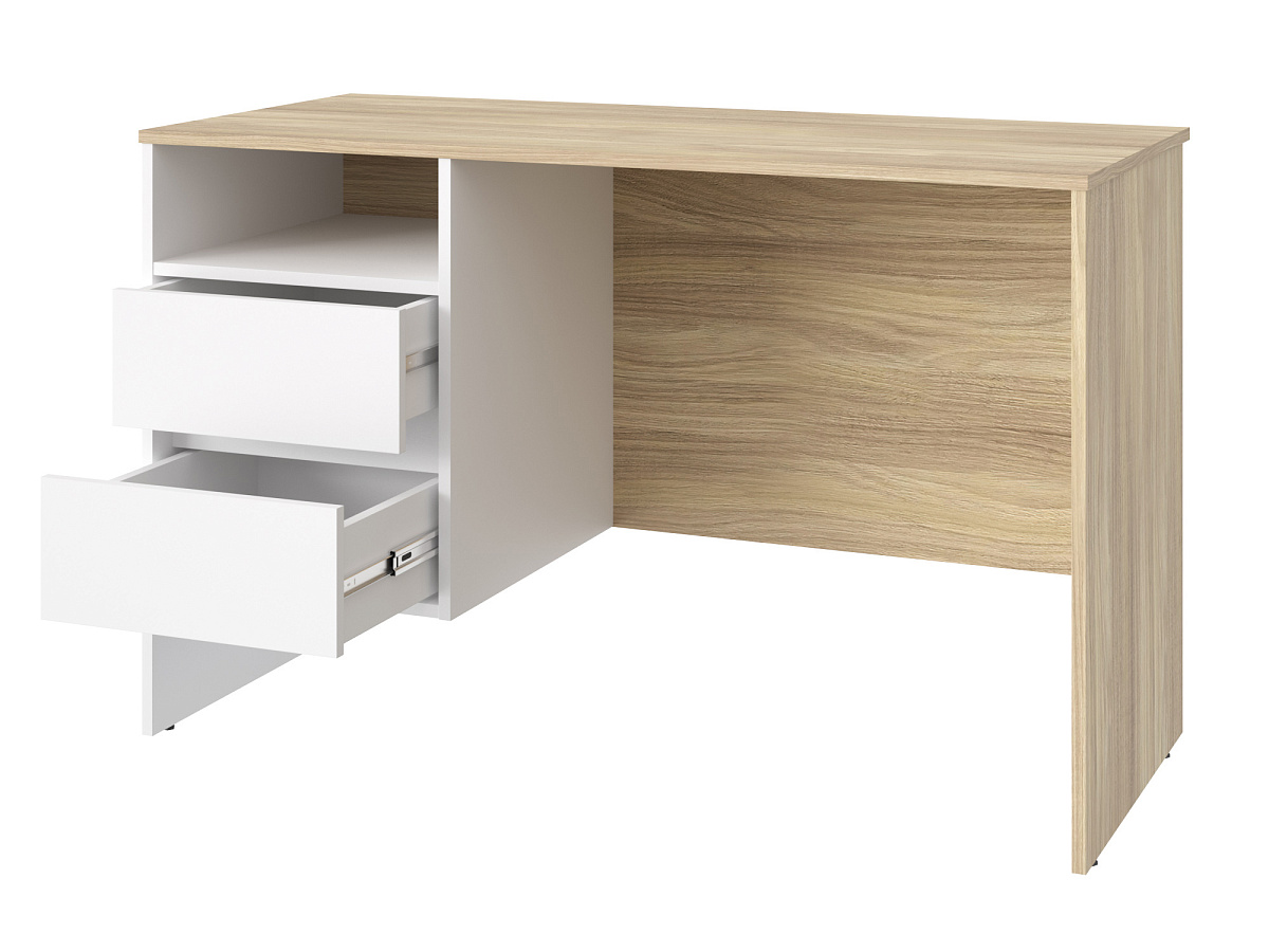 Стол Оскар ОС-24 блэквуд ячменный/белый структурный