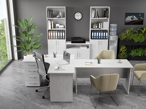 Шкаф-пенал открытый ОФ-301К северное дерево светлое