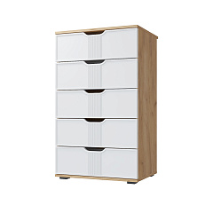 Комплект мебели для спальни Эмилия ЭЛ-006 дуб крафт золотой/меренга