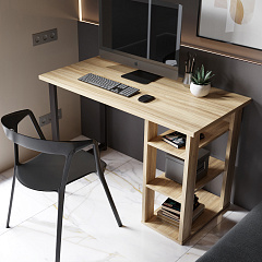 Стол С-601 (1200х600) блэквуд ячменный 