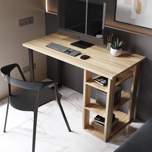 Стол С-601 (1200х600) блэквуд ячменный 