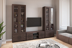 Шкаф комбинированный Монблан МБ-27К венге/орех шоколадный