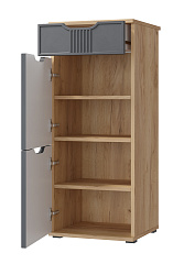 Тумба Эмилия ЭЛ-3 дуб крафт золотой/графит