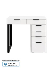 Стол Оптима ОП-18 белый структурный/меренга