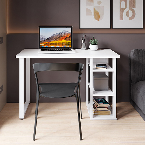 Стол С-611 (1200х600) белый структурный 