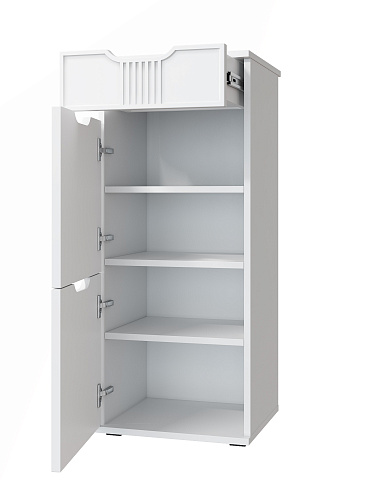 Тумба Эмилия ЭЛ-3 белый структурный/меренга