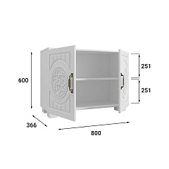 Тумба «Монблан» МБ-30К белое дерево