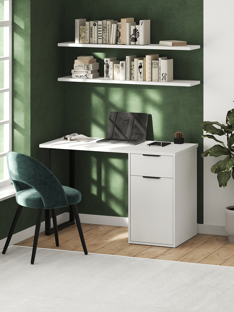 Стол С-408 белый структурный/меренга