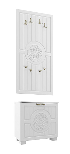 Комплект мебели для прихожей Монблан МБ-009 белое дерево