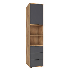 Пенал Оптима ОП-03 дуб крафт золотой/графит