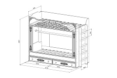 Гарнитур для детской Ассоль АС-054 белое дерево