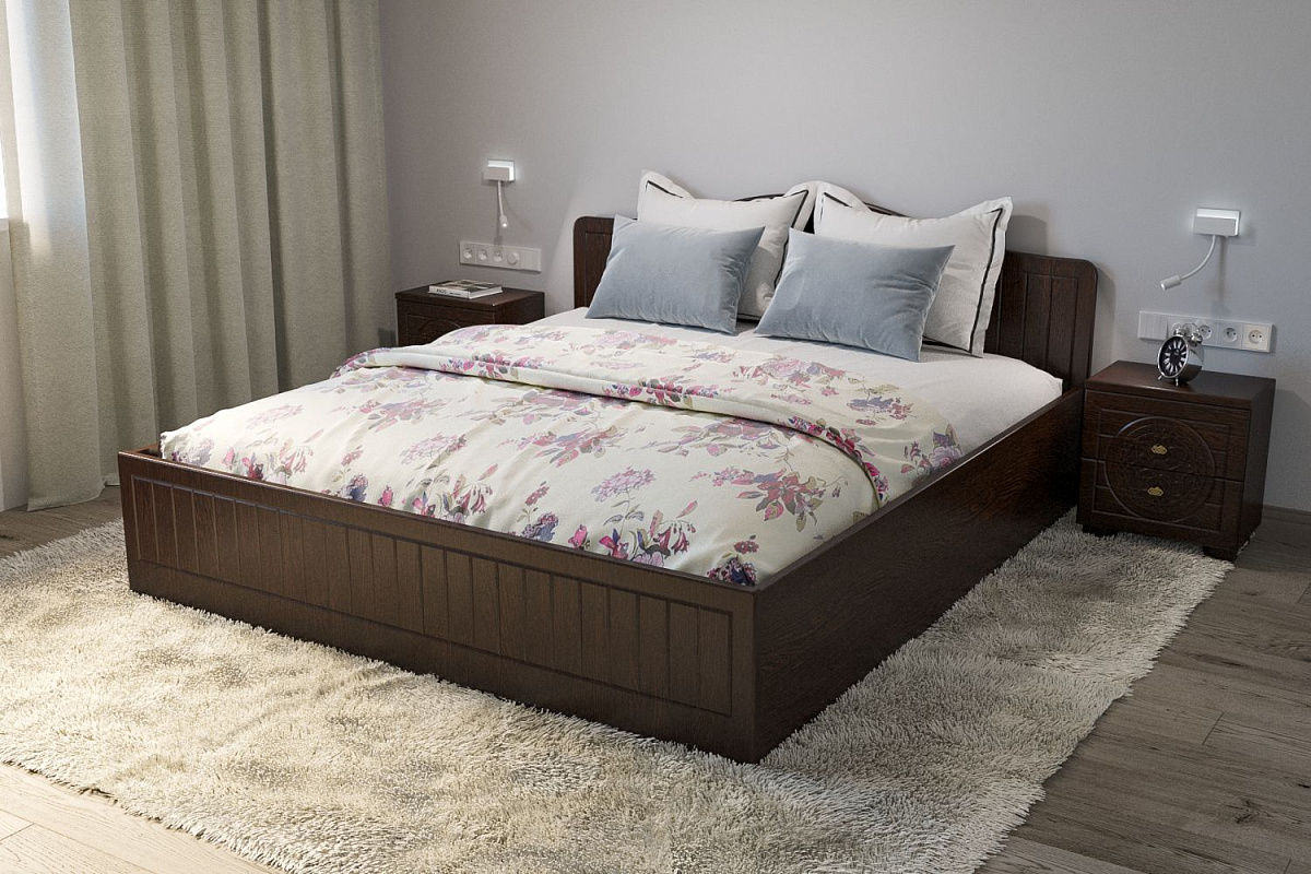 Тумба прикроватная «Монблан» МБ-38К венге/орех шоколадный