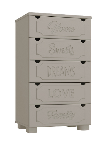 Комод ДримСтар ДС-11 глиняный серый/риолит