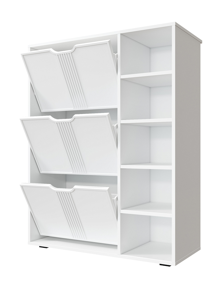 Тумба Эмилия ЭЛ-42 белый структурный/меренга