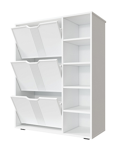 Тумба Эмилия ЭЛ-42 белый структурный/меренга