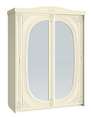 Шкаф-купе с зеркалом Ассоль плюс АС-16 ваниль
