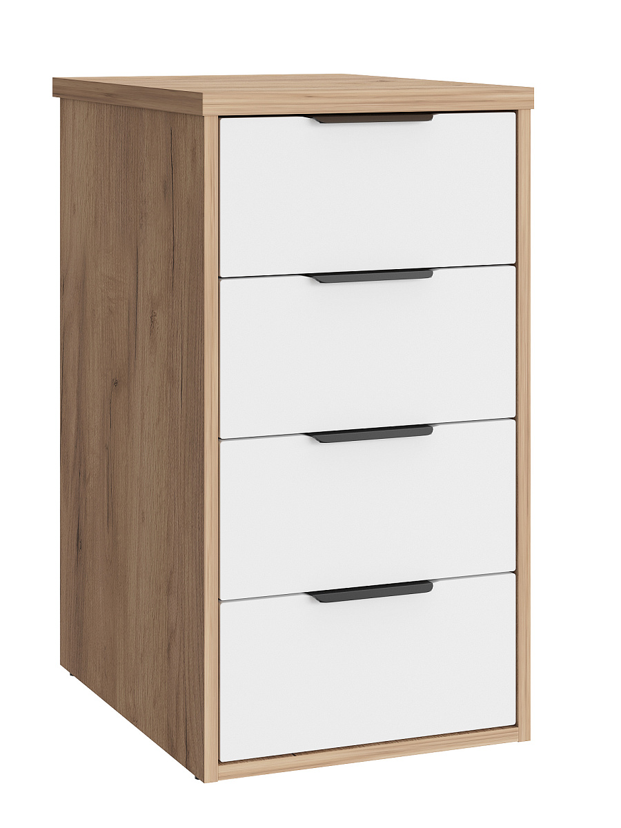 Тумба К-52 дуб крафт золотой/меренга