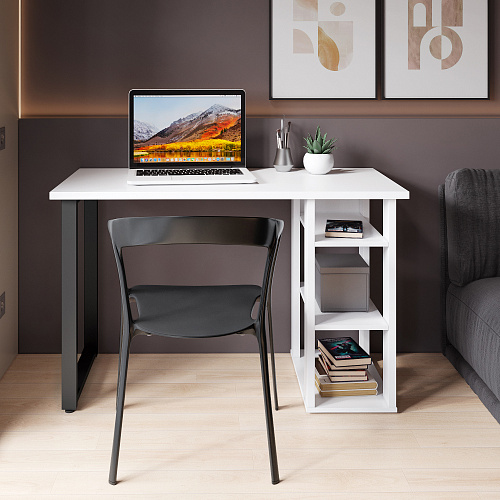 Стол С-601 (1200х600) белый структурный 