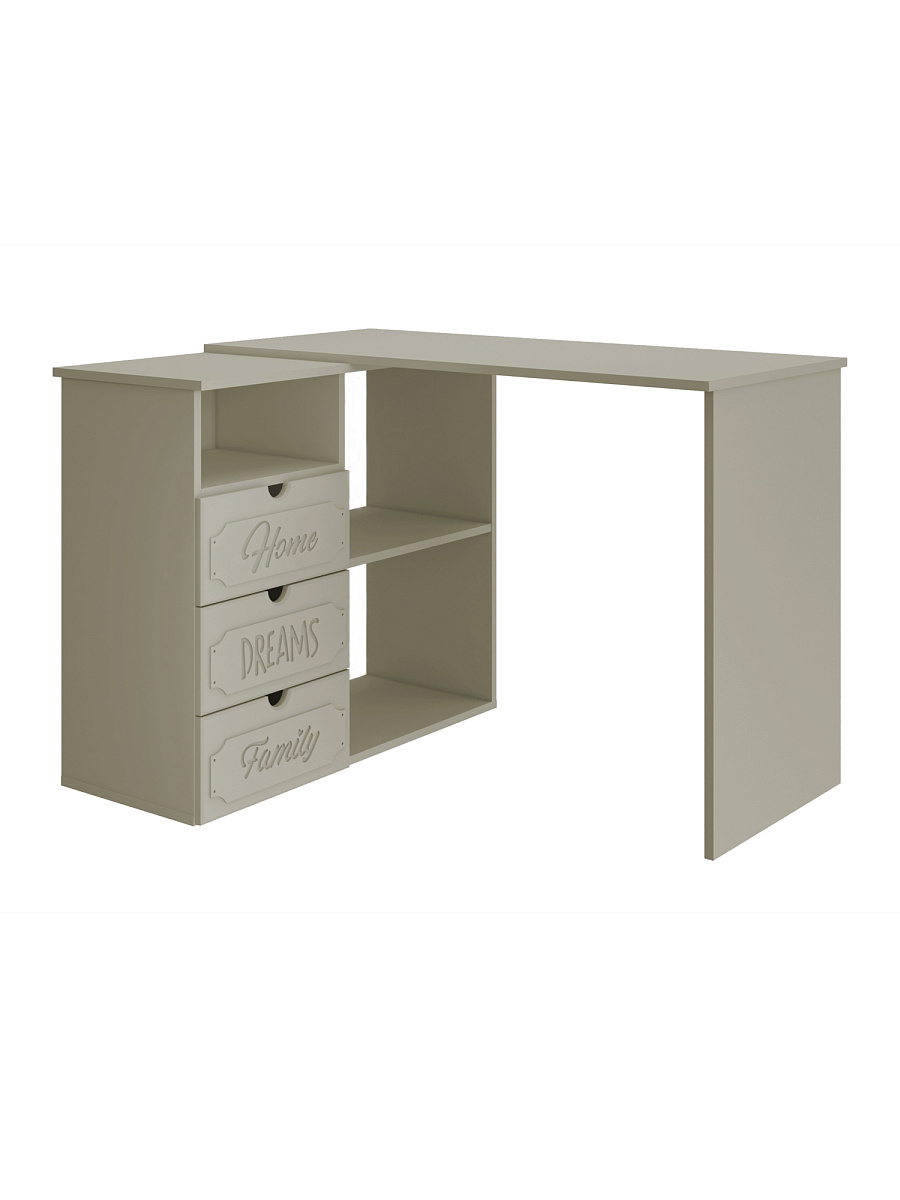 Стол угловой Дримстар ДС-5 глиняный серый/риолит