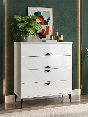 Комод Астрид АР-02 белый бриллиант/бланж