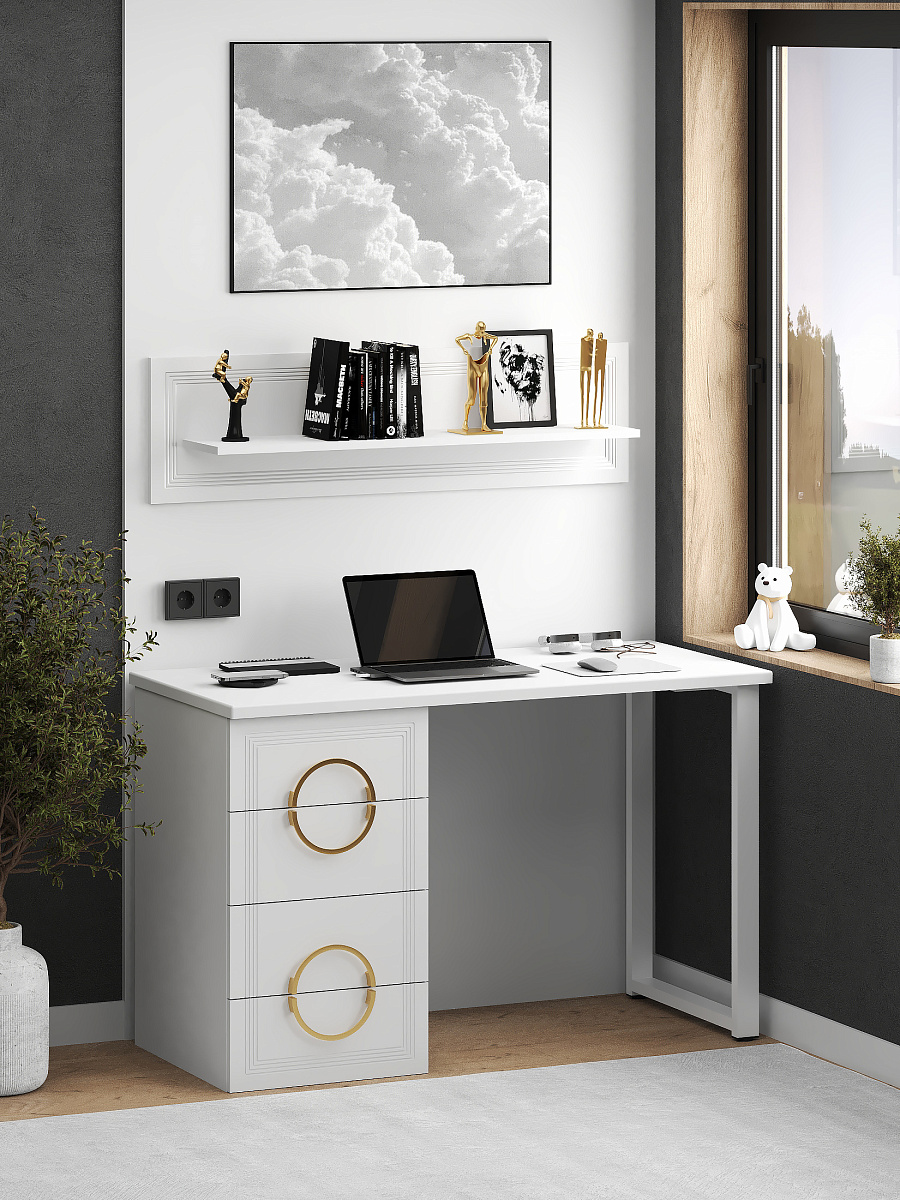 Комплект мебели Оливия ОЛ-102 белый бриллиант/бланж