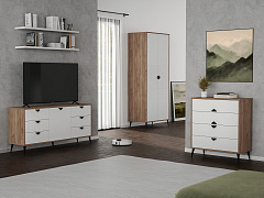 Комод Астрид АР-02 дуб крафт табачный/бланж