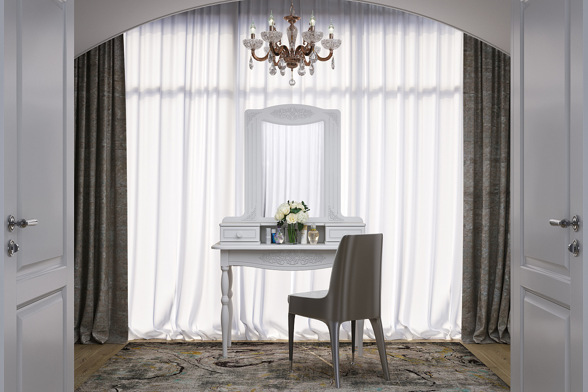 Полка Ассоль АС-38 белое дерево