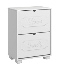 Тумба для обуви ДримСтар ДС-22 белое дерево