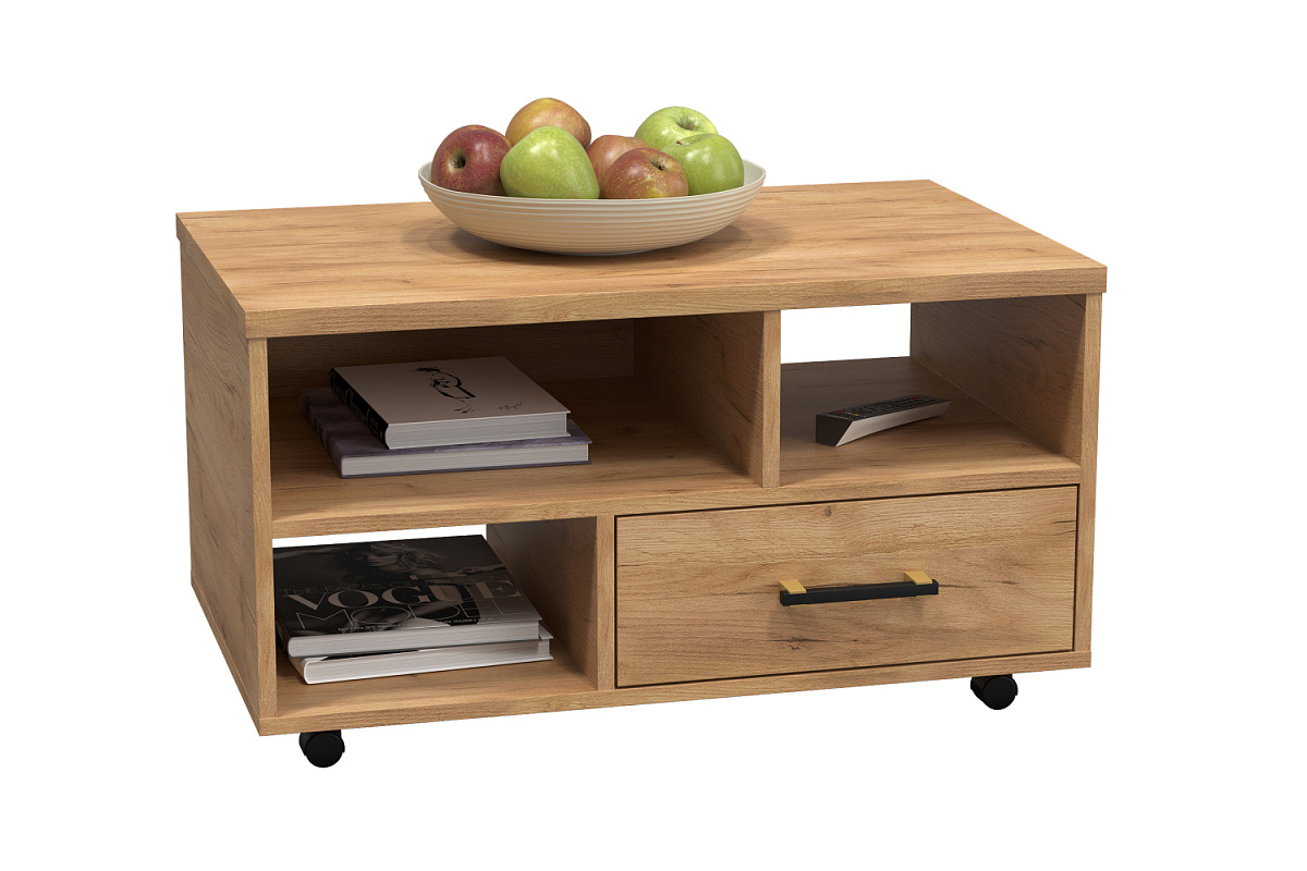 Стол журнальный Виктория ВИ-60 дуб крафт золотой