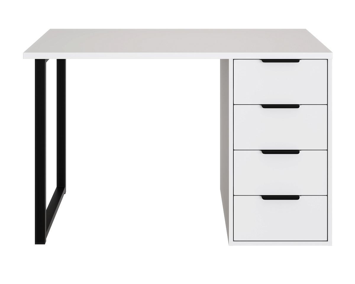 Стол С-400 белый структурный/меренга