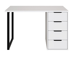 Стол С-400 белый структурный/меренга