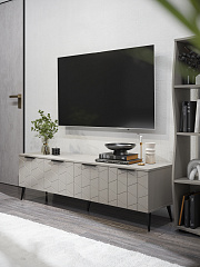 Тумба ТВ Контемпо КТ-05 кашемир/шарли керамика