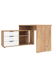 Стол угловой Оптима ОП-21 дуб крафт золотой/меренга