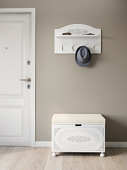 Вешалка Ассоль АС-72 белое дерево