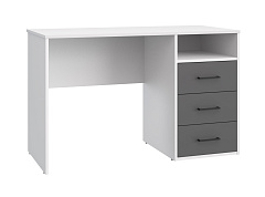 Стол Оскар ОС-20 белый структурный/графит
