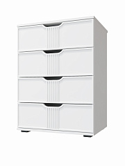 Комод Эмилия ЭЛ-19 белый структурный/меренга