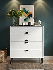 Комод Астрид АР-02 белый бриллиант/бланж