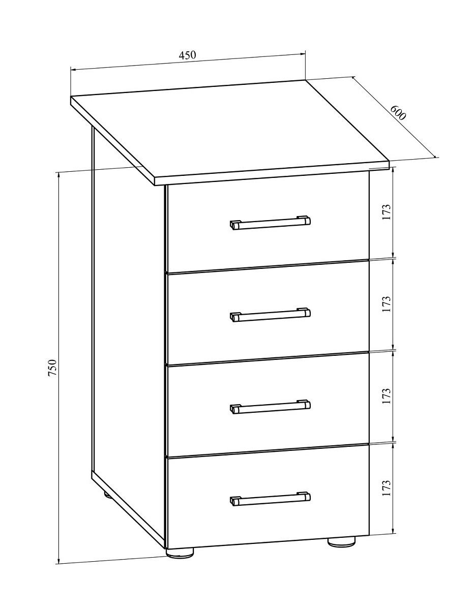 Тумба ОФ-20 северное дерево светлое