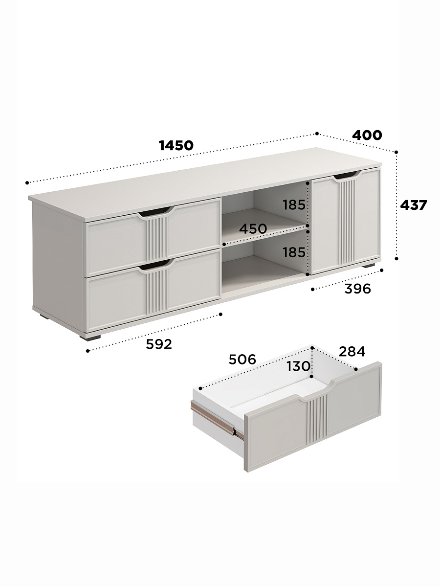 Тумба Эмилия ЭЛ-40 кашемир/шарли керамика