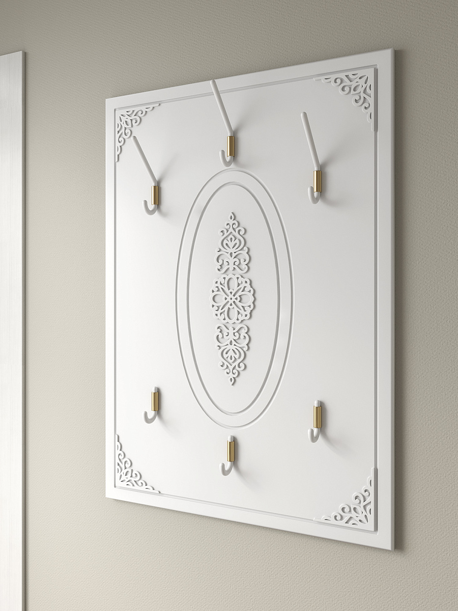 Вешалка Ассоль АС-71 белое дерево