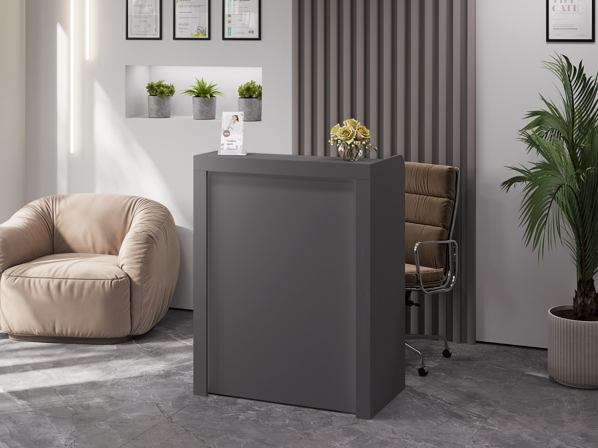 Тумба/ресепшн Р-01 серый графит