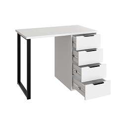 Стол С-404 белый структурный/меренга (1000х550)