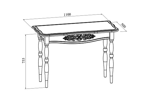 Стол Ассоль плюс АС-36 ваниль