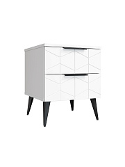 Тумба прикроватная Контемпо КТ-04 белый бриллиант/бланж