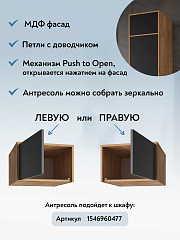 Антресоль Оптима ОП-10 дуб крафт золотой/графит