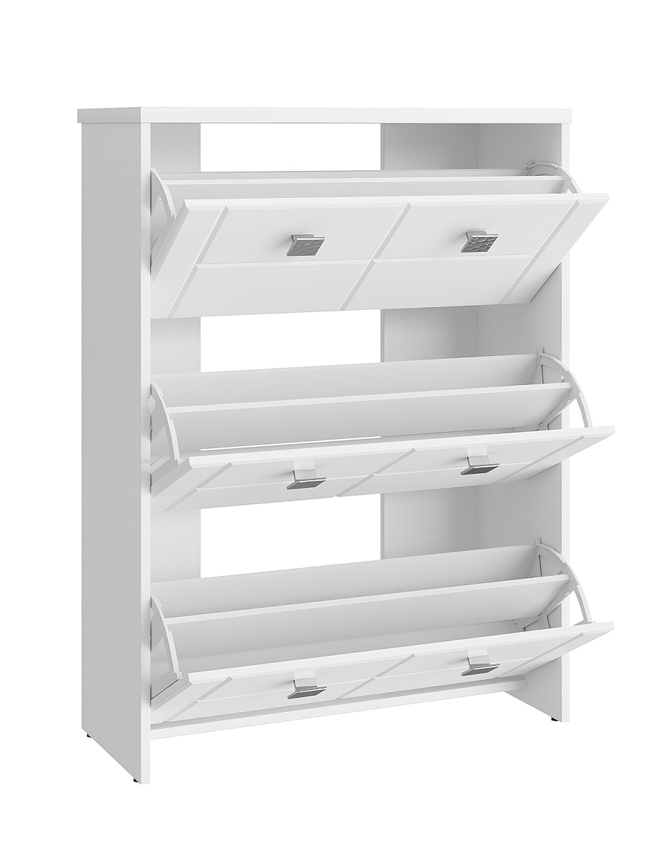 Шкаф под обувь Изабель ИЗ-55К белое дерево