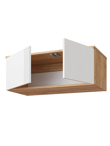 Антресоль Эмилия ЭЛ-51 дуб крафт золотой/меренга