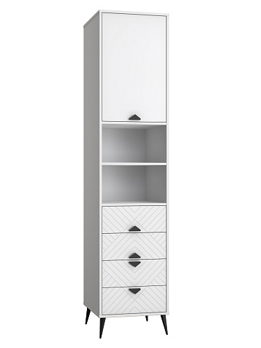 Пенал Астрид АР-06 белый бриллиант/бланж