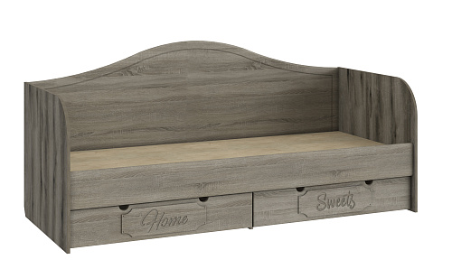 Кровать ДримСтар ДС-51 (800х2000) дуб эвок/дуб сонома темный