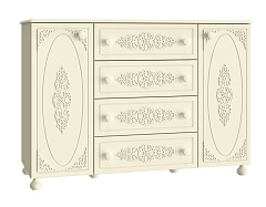 Тумба комбинированная Ассоль плюс АС-19 ваниль